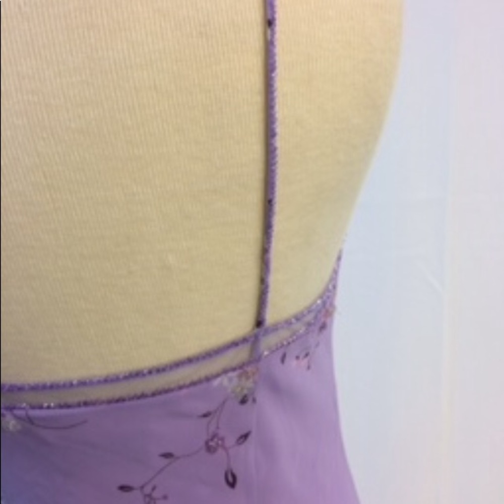 Bob Mackie Beaded Vintage 90s Purple Maxi Dress - Picture 4 of 9